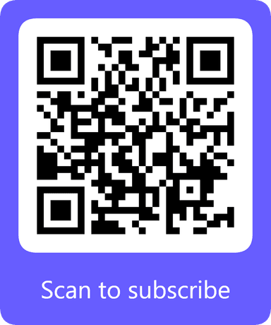 QR code — scan to subscribe